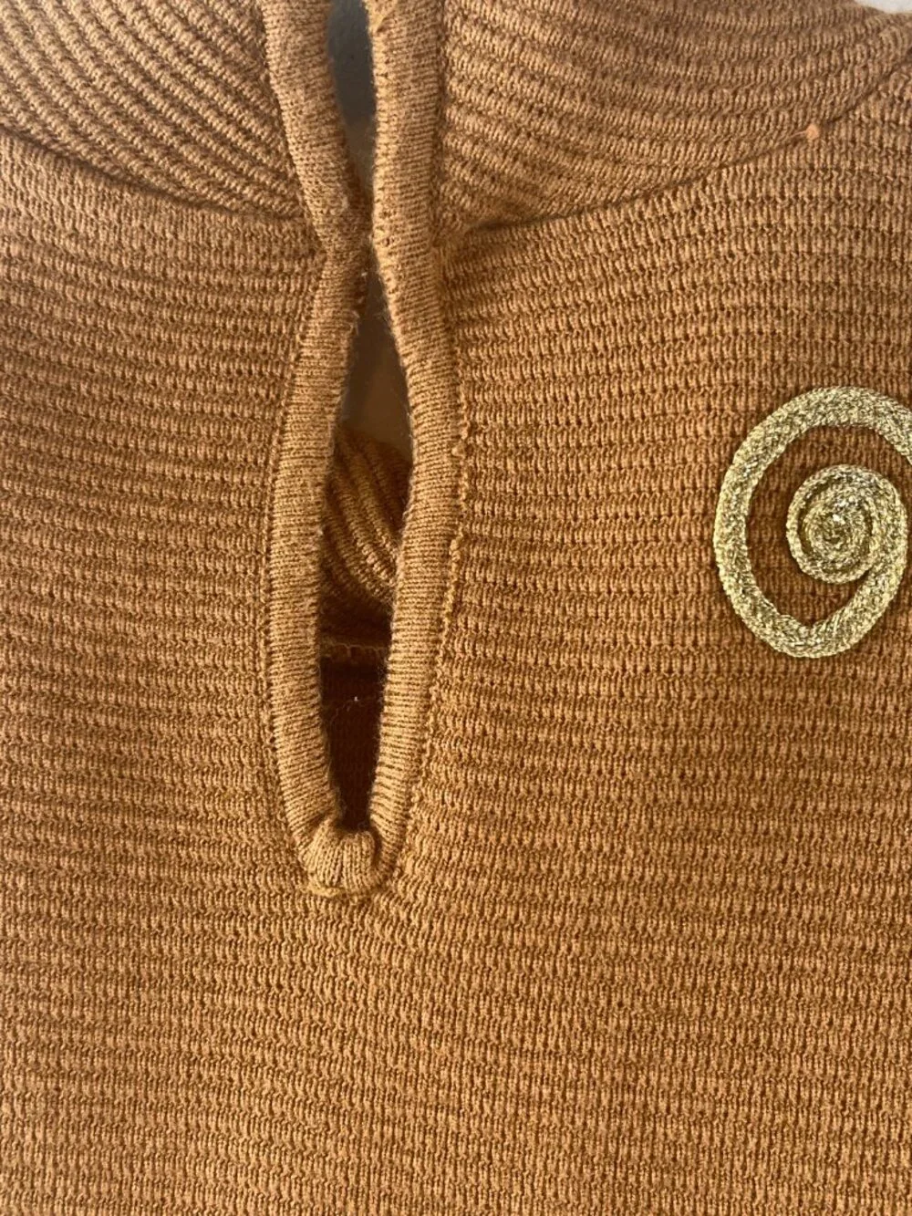 60s Gold Lambwool Embroidery and Pearl Beaded Shell - Picture 4 of 5